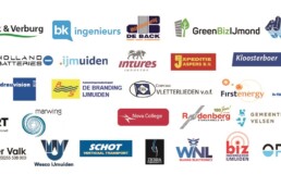 Logo's bedrijven op rij IJPOS