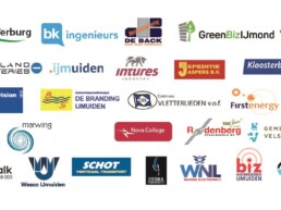 Logo's bedrijven op rij IJPOS